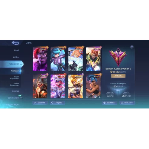  mobile legends mükemmel hesap